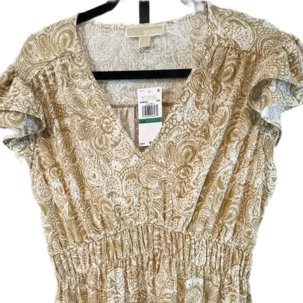 Women’s Michael Kors Stretchy Knit Summer Dress - Size L - NWT - Retail $140 - Picture 2 of 5